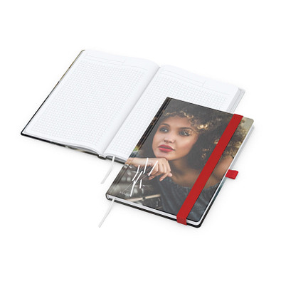 geiger notes Notizbuch Match-Book White A5 Bestseller, matt, rot geiger notes Notizbuch Match-Book White A5 Bestseller, matt, rot
