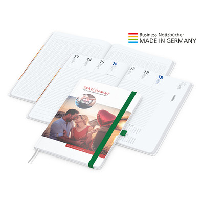 Geiger-Notes Match-Hybrid A4 Bestseller, gloss, inkl. Digitaldruck, Band grün