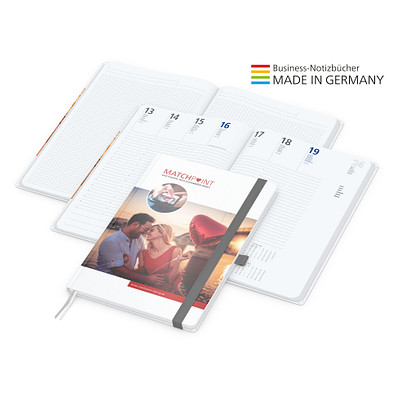 Geiger-Notes Match-Hybrid A4 Bestseller, gloss, inkl. Digitaldruck, Band silbergrau