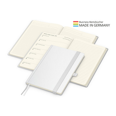 Geiger-Notes Match-Hybrid Creme Bestseller Notizbuch, Cover-Star gloss, inkl. Druck, weiß