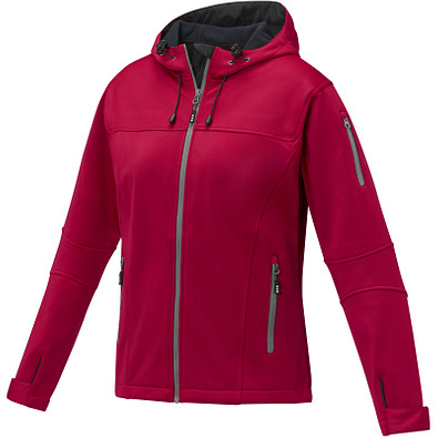 Match Softshelljacke für Damen, rot, M