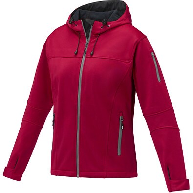 Match Softshelljacke für Damen, rot, XXL
