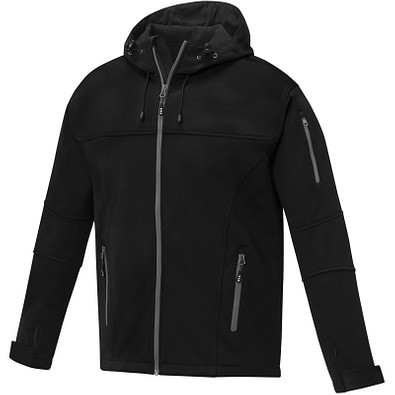 Match Softshelljacke für Herren, schwarz, 3XL