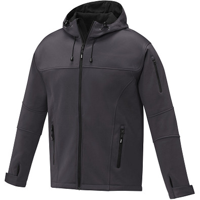 Match Softshelljacke für Herren, storm grey, XXL