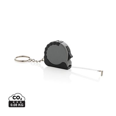 MeasureMate 1m Schlüsselband aus RCS recyceltem ABS, grau