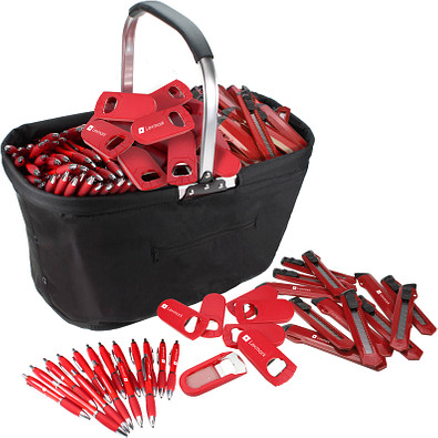 Werbe-Sparset, 501-tlg., inkl. Druck, rot