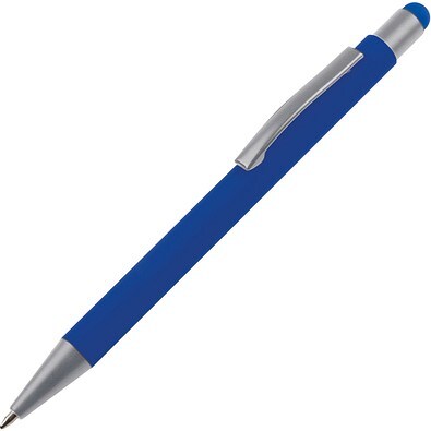 Metall Kugelschreiber mit Touch-Pen Rio,blau
