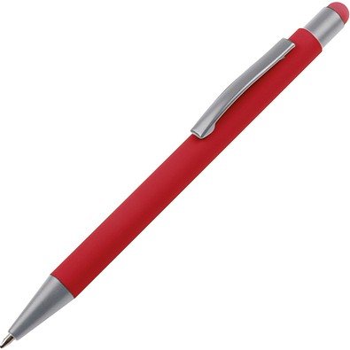 Metall Kugelschreiber mit Touch-Pen Rio,rot