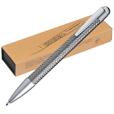 Metall-Druckkugelschreiber Nexus, blaue Mine