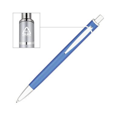 Metall Kugelschreiber Recycled, Blau