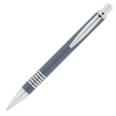 PENKO® Metall-Kugelschreiber Regensburg, blaue Mine, anthrazit