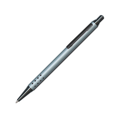 PENKO® Metall-Kugelschreiber Lipari Soft Gun, blaue Mine, silber