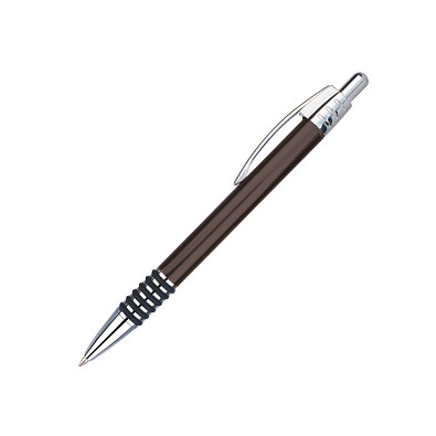 Metall-Kugelschreiber Rangun, blaue Mine, schwarz