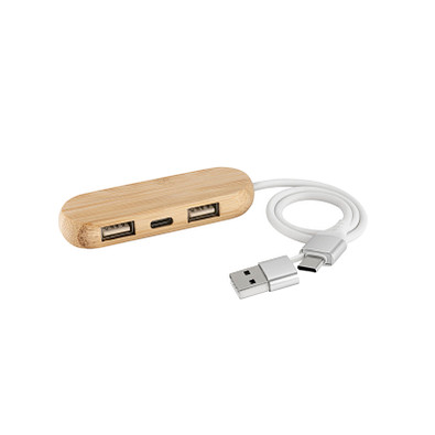 Metmaxx® Hub „MultiHub&Charge“ braun