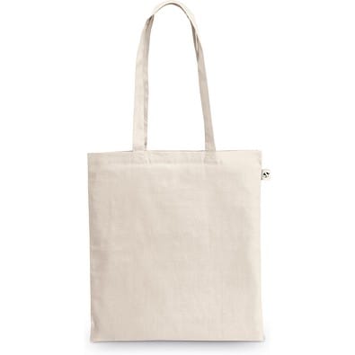 MEXICO. Tasche aus recycelter Baumwolle (70%) und Polyester (30% rPET) (150 g/m²), Naturhell