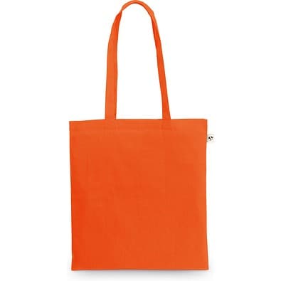MEXICO. Tasche aus recycelter Baumwolle (70%) und Polyester (30% rPET) (150 g/m²), Orange