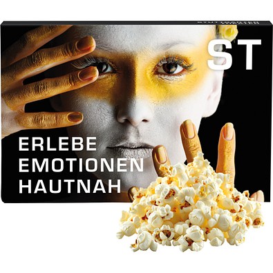 Mikrowellen Popcorn, inkl. Druck