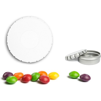 Mini Clic Clac Box, 20 g, Skittles, weiß, ohne Druck