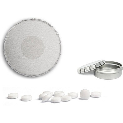Mini Clic Clac Box, 20 g, zuckerhaltige Pfefferminztabletten, blank, ohne Druck