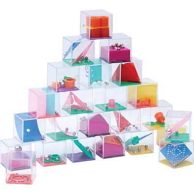 Mini-Geduldspiel-Set, 120-tlg, Bunt, Inkl. Druck