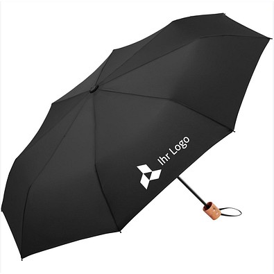 FARE® Taschenschirm ÖkoBrella Shopping, schwarz