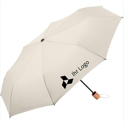 FARE® Taschenschirm ÖkoBrella Shopping, weiß
