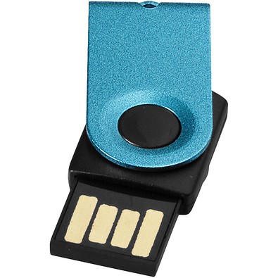 Mini USB-Stick, aquablau, 1GB