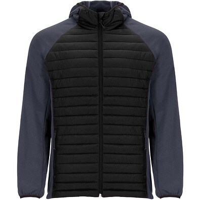 Minsk Hybrid Thermojacke Unisex, schwarz, 2XL
