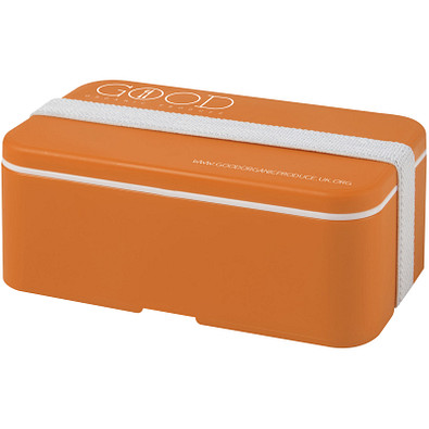 MIYO Lunchbox, orange, weiß