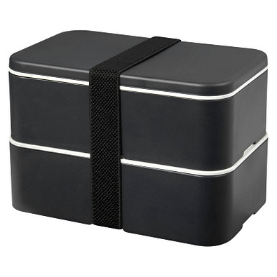 MIYO Renew Doppel-Lunchbox, granitfarben