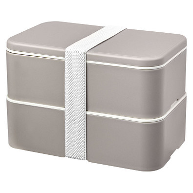 MIYO Renew Doppel-Lunchbox, kieselgrau