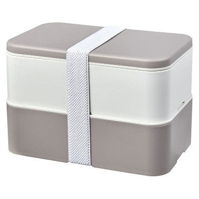 MIYO Renew Doppel-Lunchbox, kieselgrau