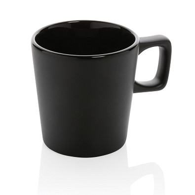 Keramik-Kaffeetasse Alva, 300 ml, schwarz