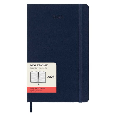 Moleskine Hardcover 12 Monate Tageskalender, saphir