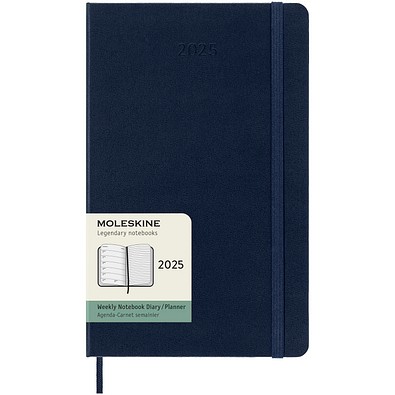 Moleskine Hardcover 12 Monate Wochenkalender L, saphir