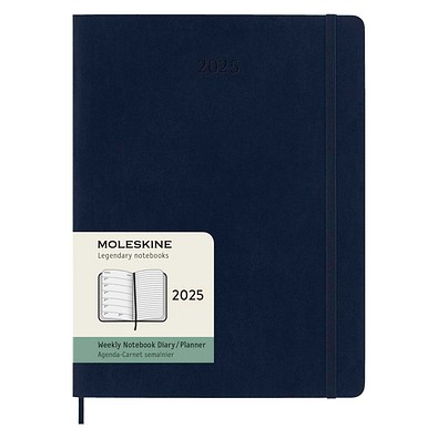 Moleskine Softcover 12 Monate Wochenkalender XL, saphir