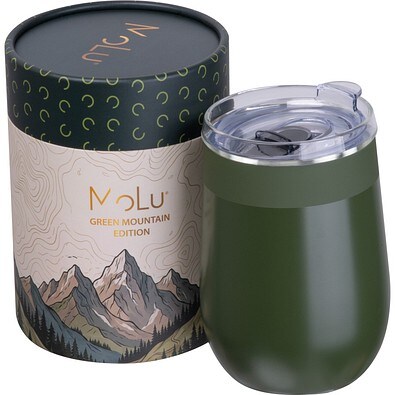 MoLu recycelter Edelstahl Trinkbecher Palm Bay,khaki