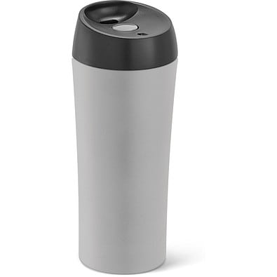 MONARDA. Reisebecher aus Edelstahl und PP, 470 ml, Grau