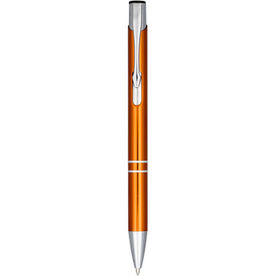 Moneta Druckkugelschreiber aus eloxiertem Aluminium, schwarze Mine, orange Moneta Druckkugelschreiber aus eloxiertem Aluminium, schwarze Mine, orange