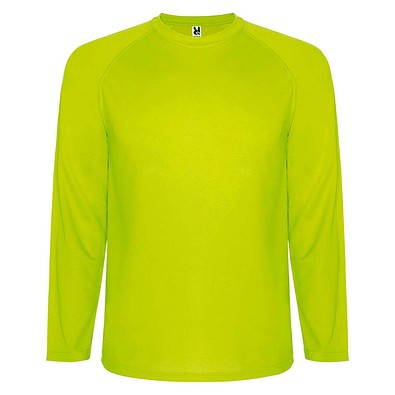 Montecarlo Langarm-Sport-Shirt für Kinder, Fluor Yellow, 8