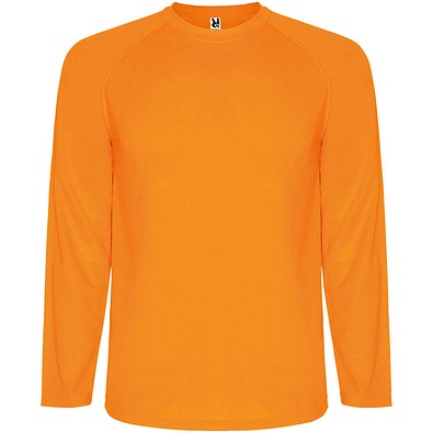 Montecarlo Langarm Sport-Shirt für Männer, Fluor Orange, M