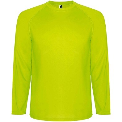 Montecarlo Langarm Sport-Shirt für Männer, Fluor Yellow, L