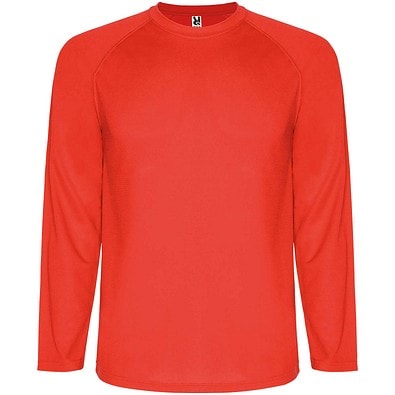 Montecarlo Langarm Sport-Shirt für Männer, rot, L
