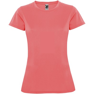 Montecarlo Sport T-Shirt für Damen, Fluor Coral, M