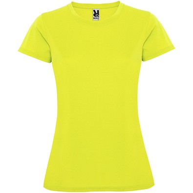 Montecarlo Sport T-Shirt für Damen, Fluor Yellow, 2XL