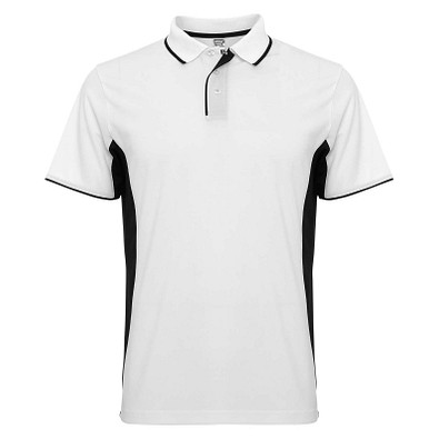Montmelo Sport Poloshirt Unisex, weiß / schwarz, XL