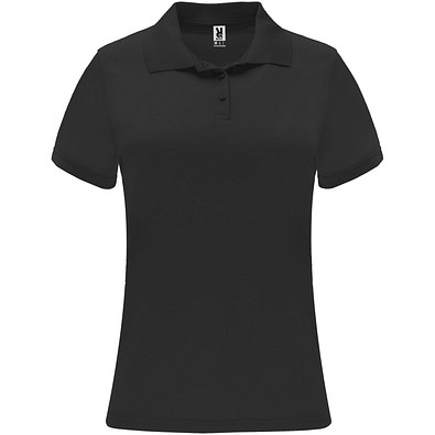 Monzha Sport Poloshirt für Damen, schwarz, XL