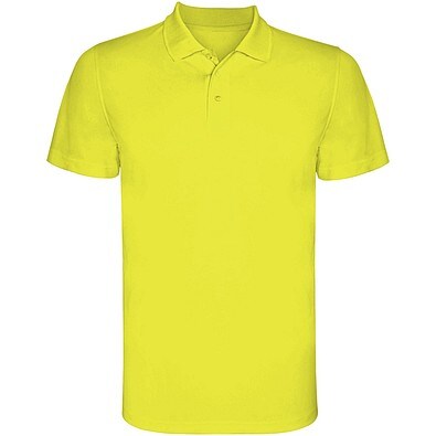 Monzha Sport Poloshirt für Kinder, Fluor Yellow, 4