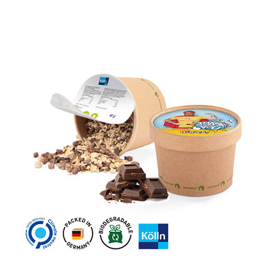 Müslibecher, Kölln Orginal Schoko Hafer-Müsli, inkl. Druck