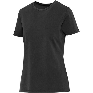 Nanaimo Kurzärmeliges T-Shirt für Damen im Washed Look, 160 g/m2, schwarz, XXL